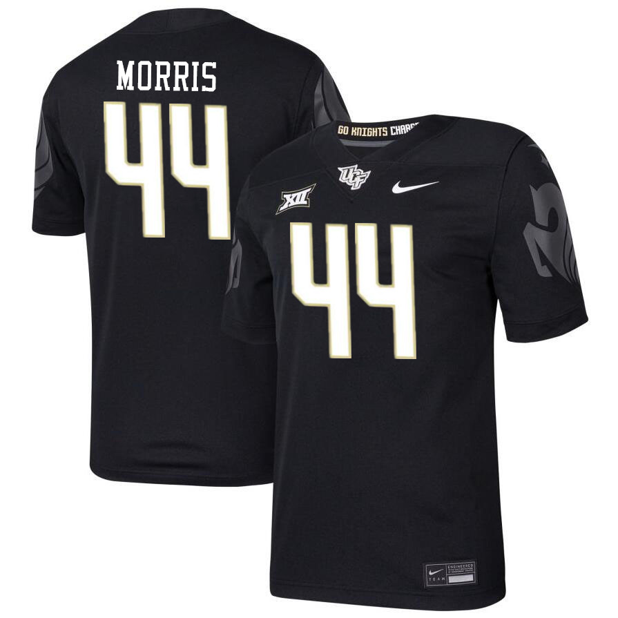 Men #44 Evan Morris UCF Knights Big 12 Conference College Football Jerseys Stitched-Black